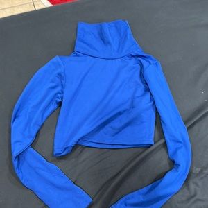 long sleeve blue turtleneck